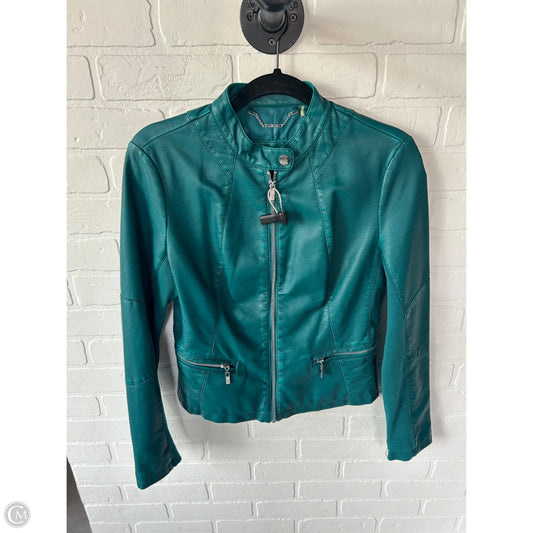 Jacket Moto By Black Rivet In Green, Size: Xs