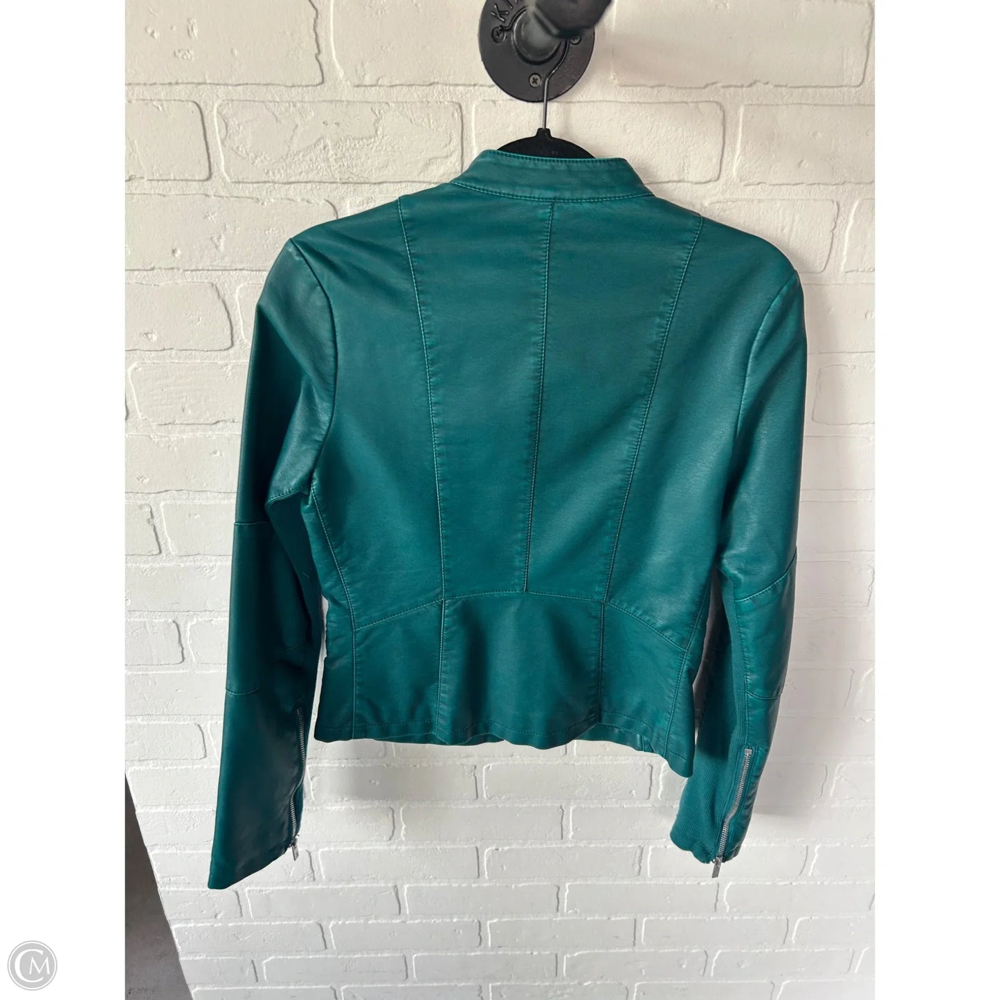 Jacket Moto By Black Rivet In Green, Size: Xs
