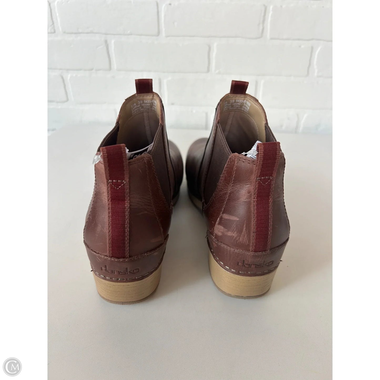 Boots Ankle Heels By Dansko In Brown, Size: 8.5