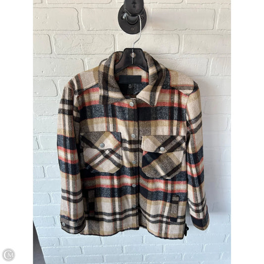 Jacket Shirt By Blanknyc In Brown & Cream, Size: Xs