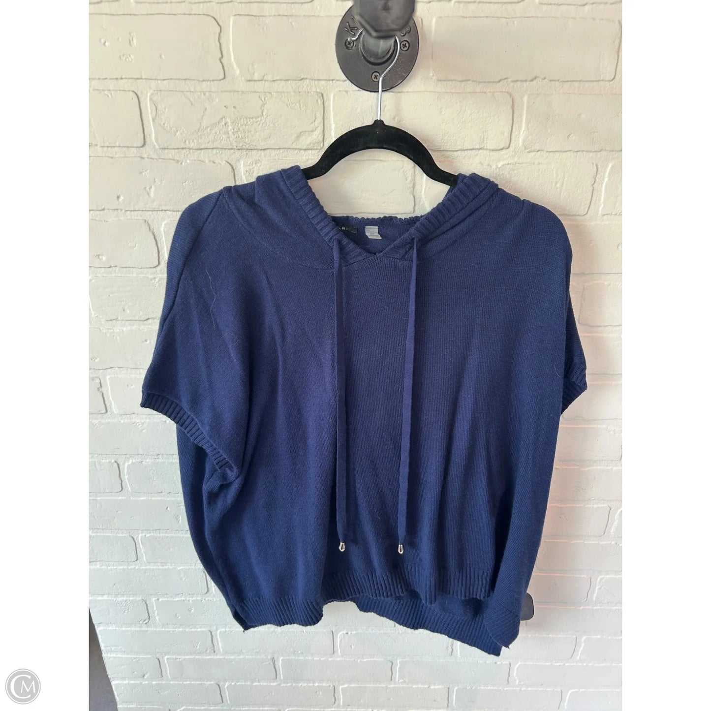 Sweater Short Sleeve By T Tahari In Blue, Size: S