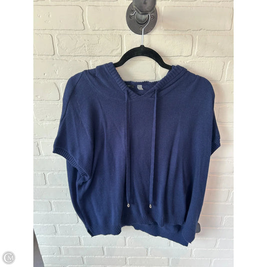 Sweater Short Sleeve By T Tahari In Blue, Size: S