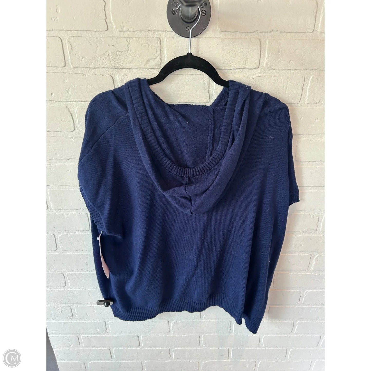 Sweater Short Sleeve By T Tahari In Blue, Size: S