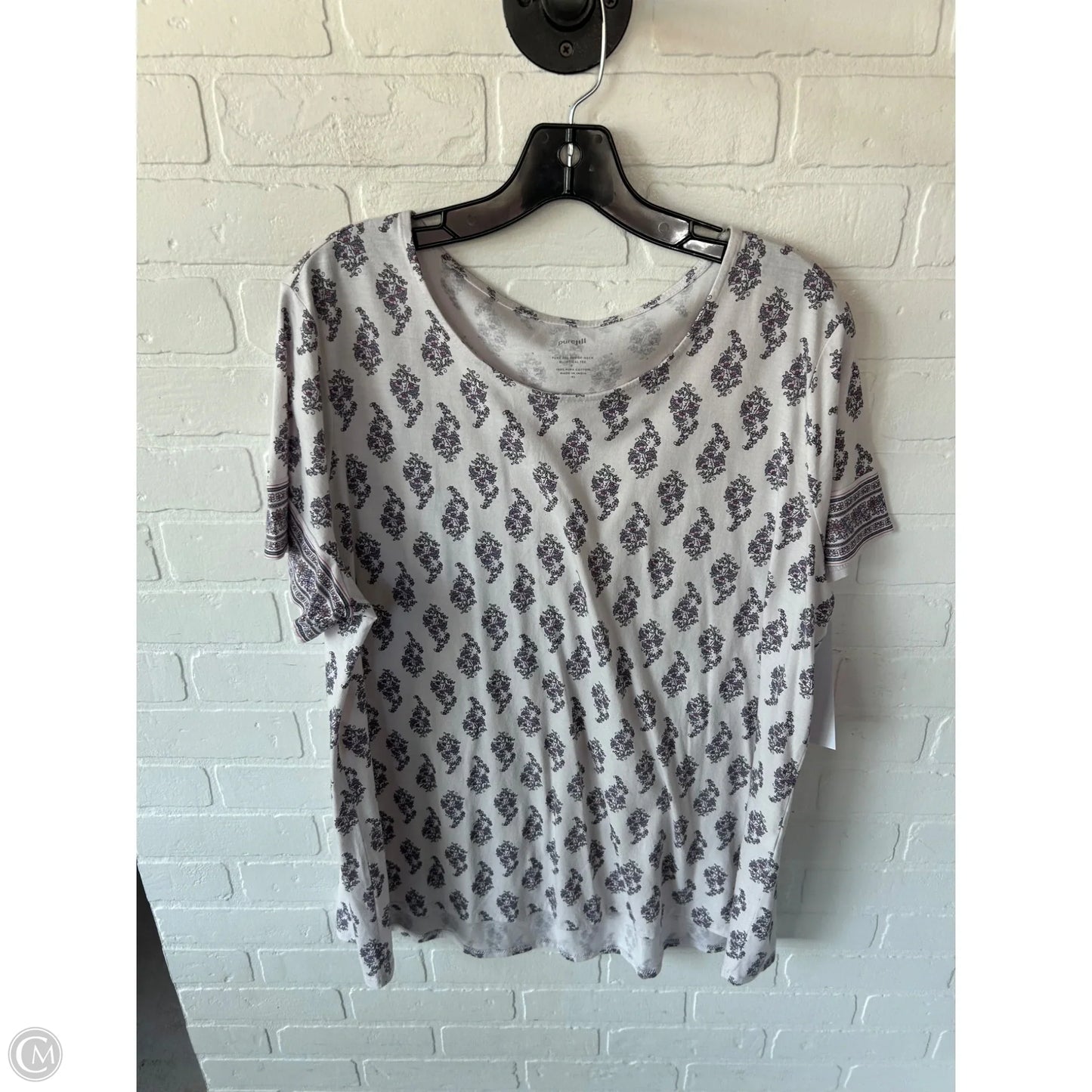 Top Short Sleeve By Pure Jill In Purple, Size: Xl