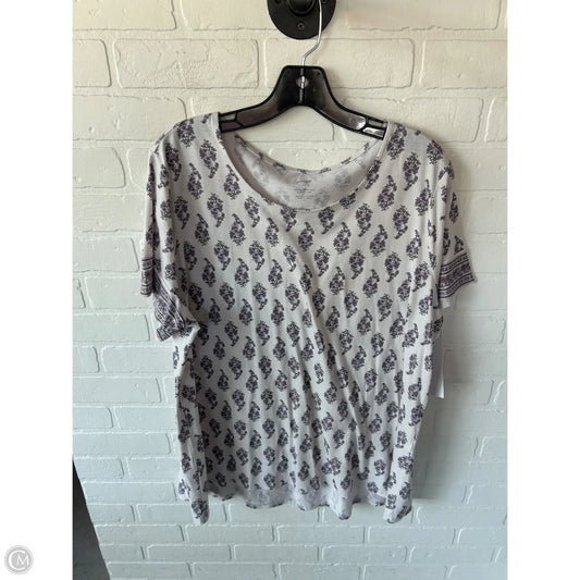 Top Short Sleeve By Pure Jill In Purple, Size: Xl