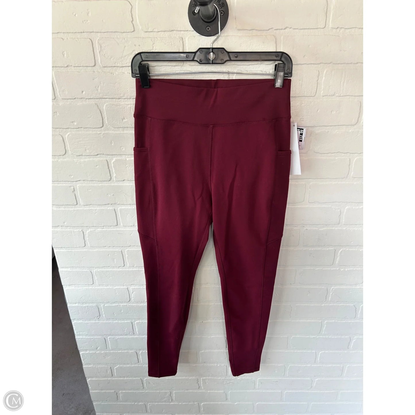 Athletic Leggings By Clothes Mentor In Red, Size: 12