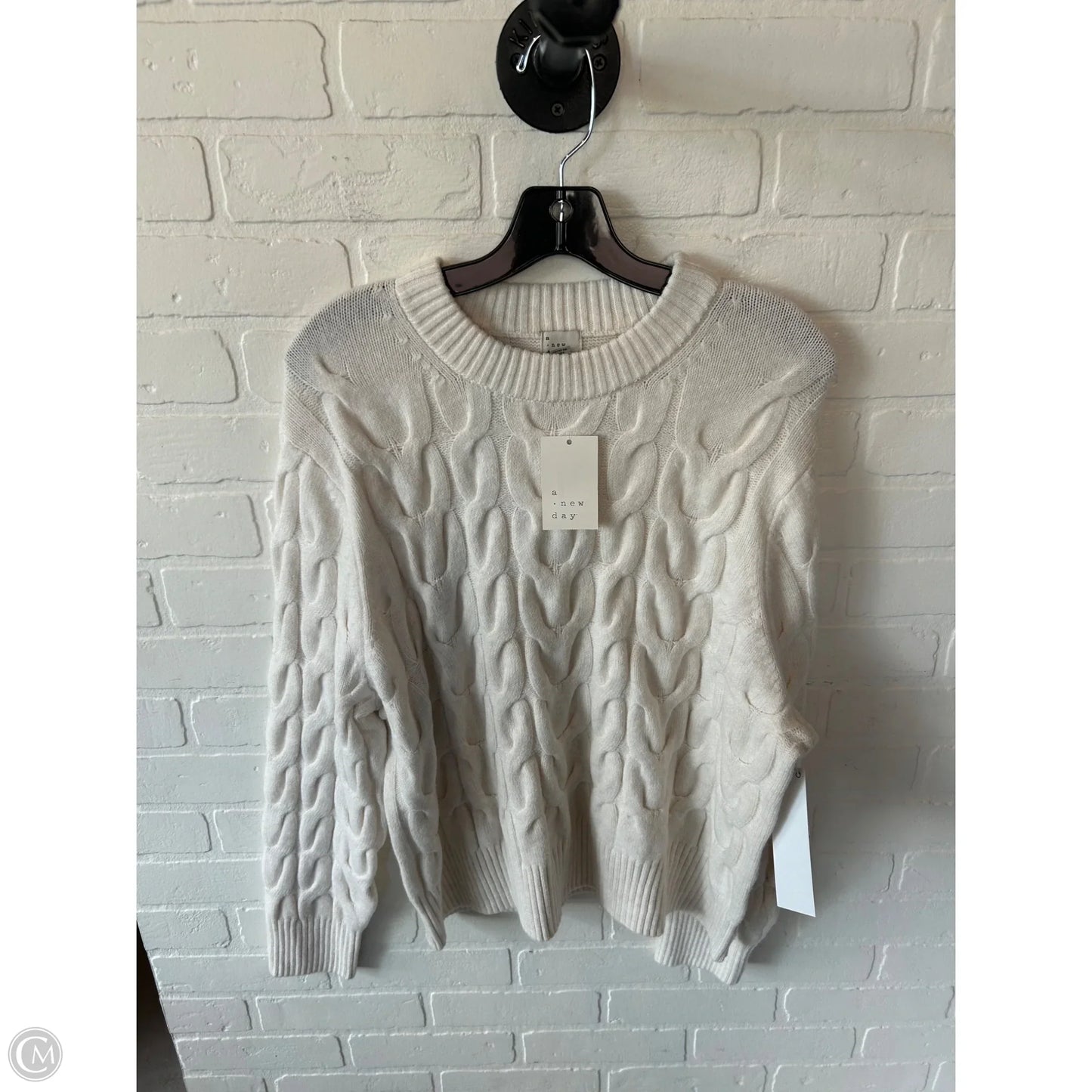 Sweater By A New Day In Cream, Size: L