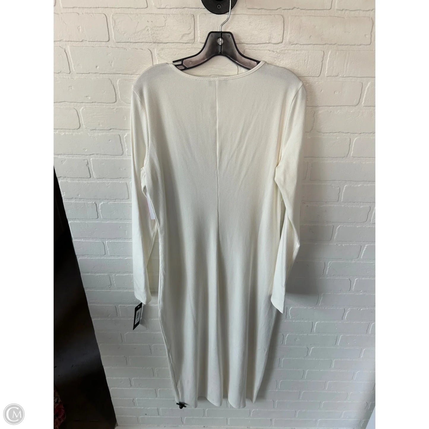 Dress Casual Midi By Bebe In Cream, Size: Xl