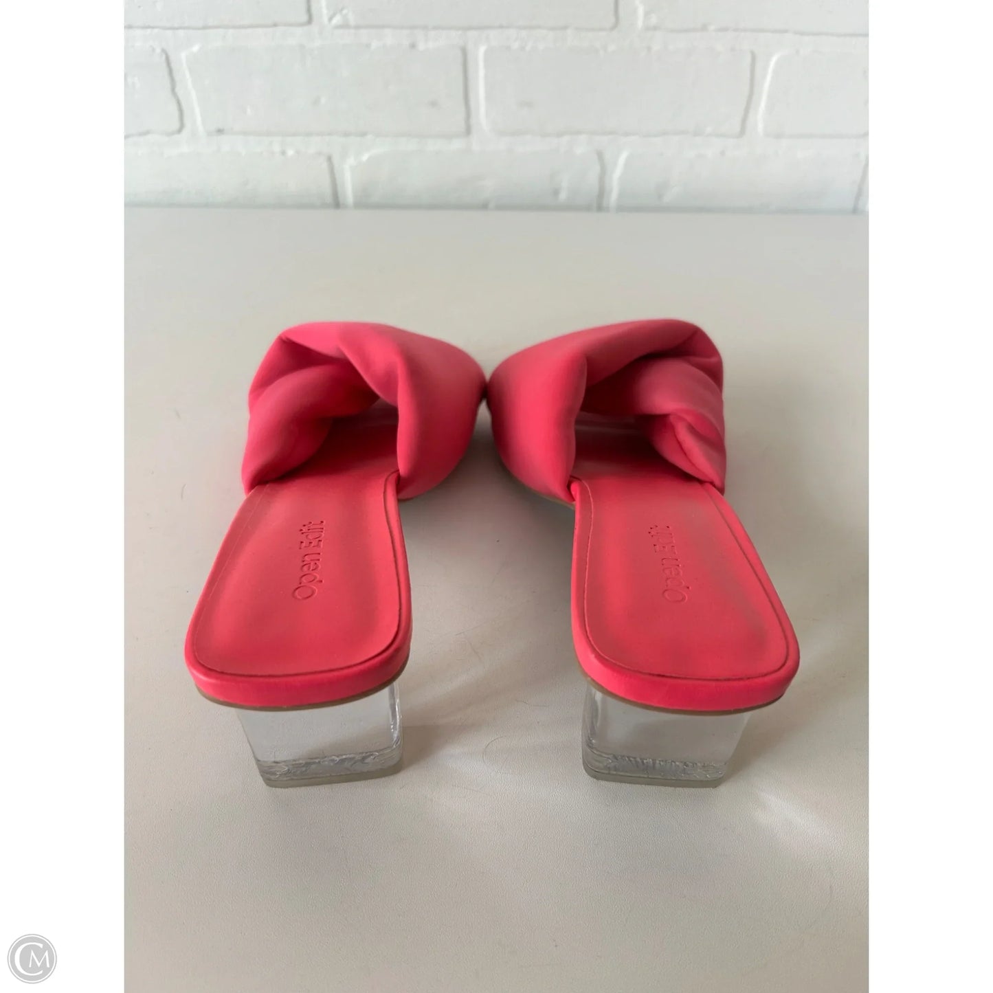 Sandals Heels Block By Open Edit In Pink, Size: 7.5