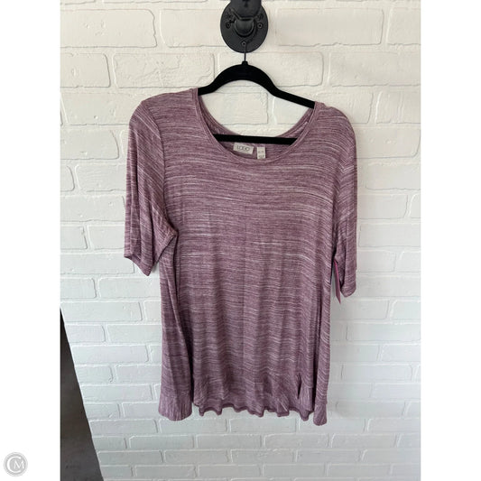 Top Short Sleeve By Logo In Pink, Size: Xl