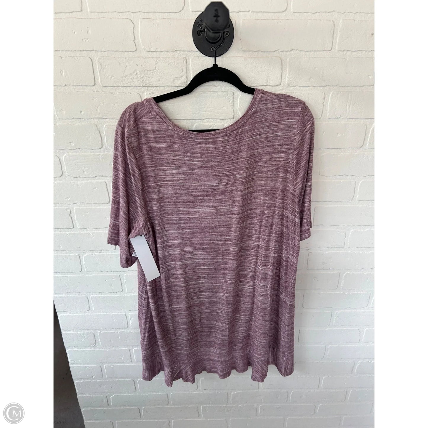 Top Short Sleeve By Logo In Pink, Size: Xl