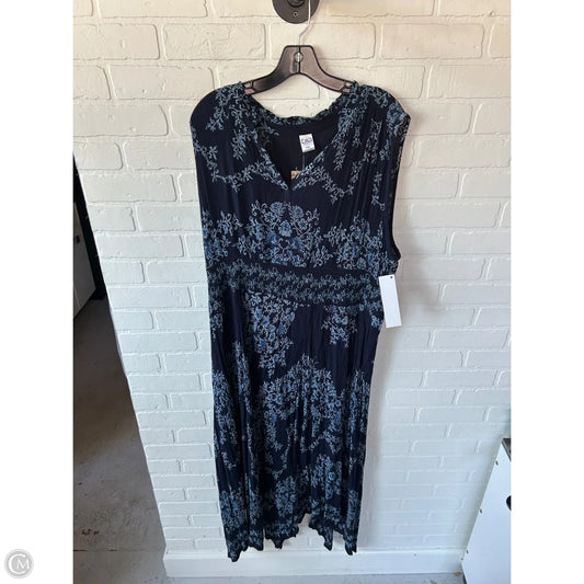 Dress Casual Maxi By Bila In Blue, Size: Xxl