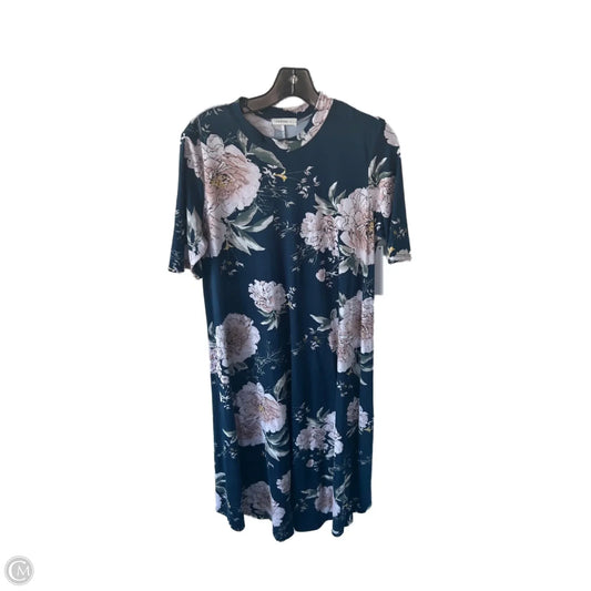Dress Casual Maxi By Reborn J In Blue & Pink, Size: Xl