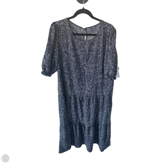Dress Casual Maxi By Clothes Mentor In Blue & White, Size: Xl