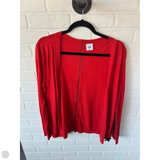 Sweater Cardigan By Cabi In Orange, Size: M