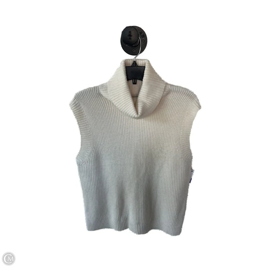 Vest Sweater By Loft In Cream, Size: L