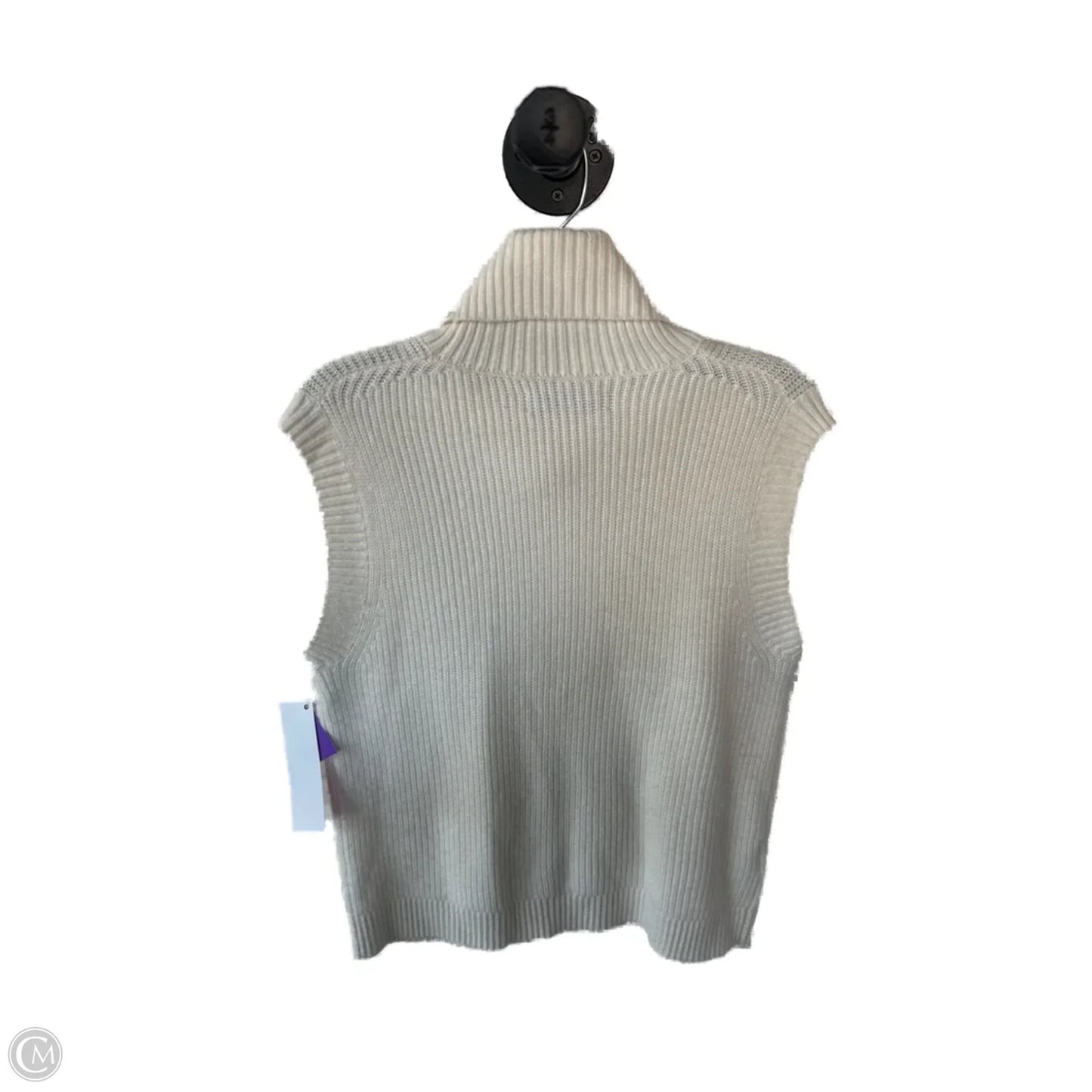 Vest Sweater By Loft In Cream, Size: L