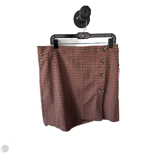 Skirt Mini & Short By Loft In Brown & Red, Size: 12