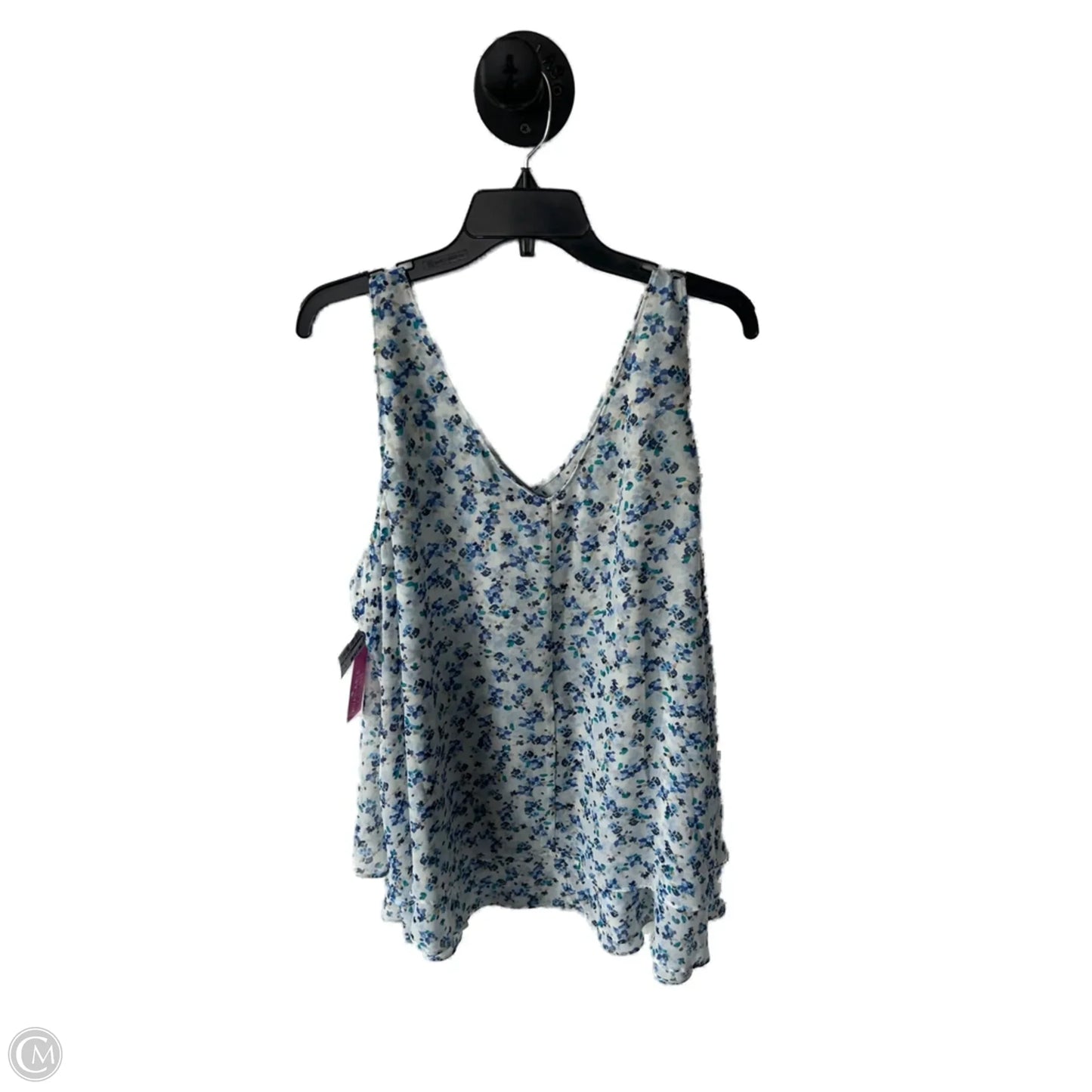 Top Sleeveless By Lane Bryant In Blue & White, Size: 4x