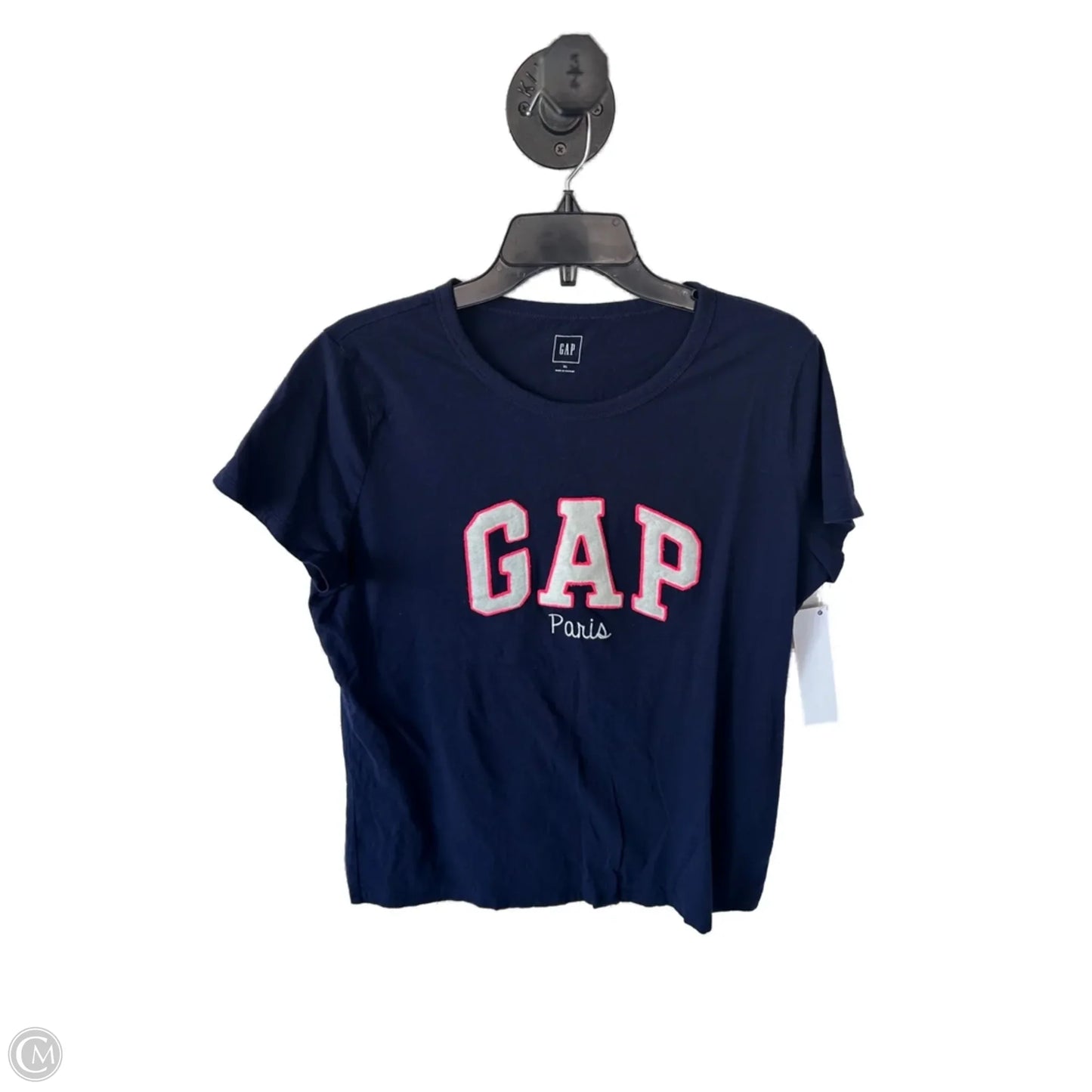 Top Short Sleeve Basic By Gap In Blue & Pink, Size: Xl