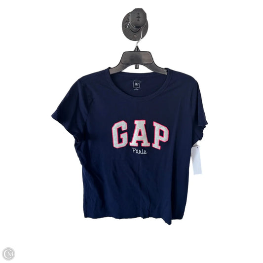 Top Short Sleeve Basic By Gap In Blue & Pink, Size: Xl