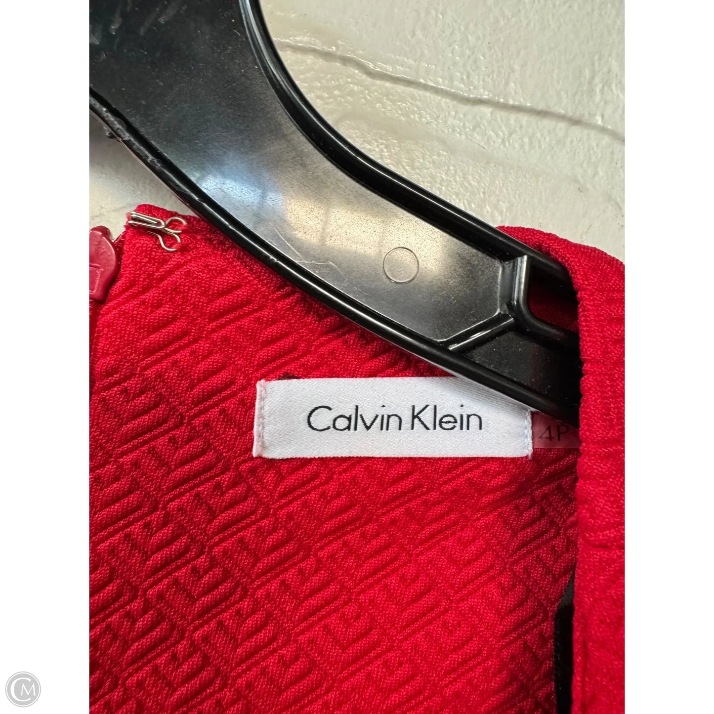 Dress Work By Calvin Klein In Red, Size: Sp