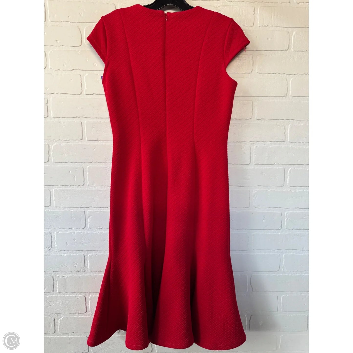 Dress Work By Calvin Klein In Red, Size: Sp