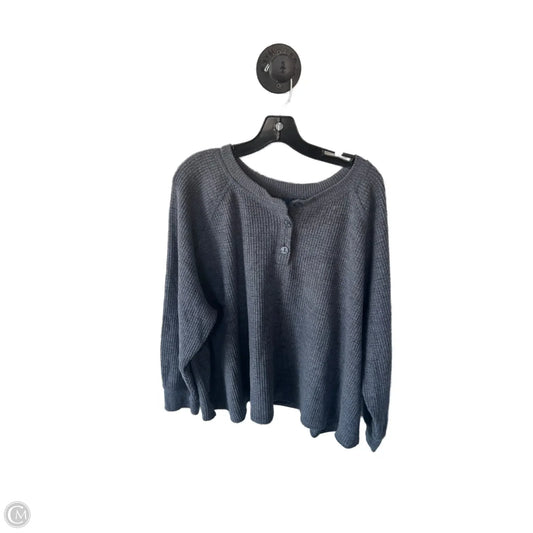 Top Long Sleeve By Old Navy In Grey, Size: 3x