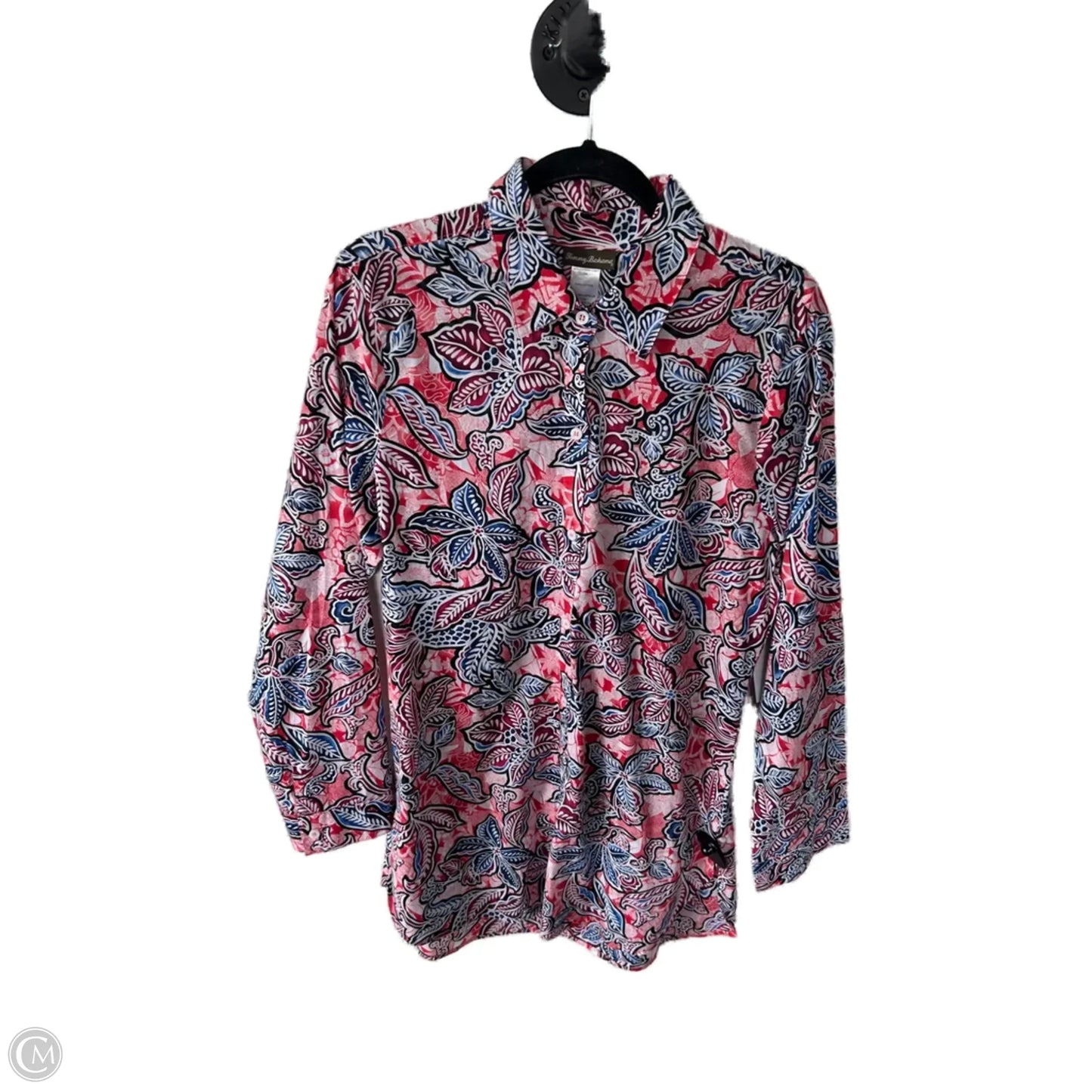 Tunic Long Sleeve By Tommy Bahama In Red & White, Size: Xl