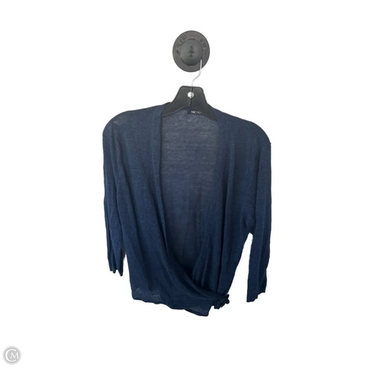 Sweater Cardigan By Nic + Zoe In Blue, Size: Xl