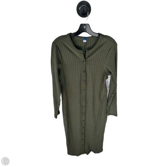 Dress Casual Midi By Old Navy In Green, Size: L