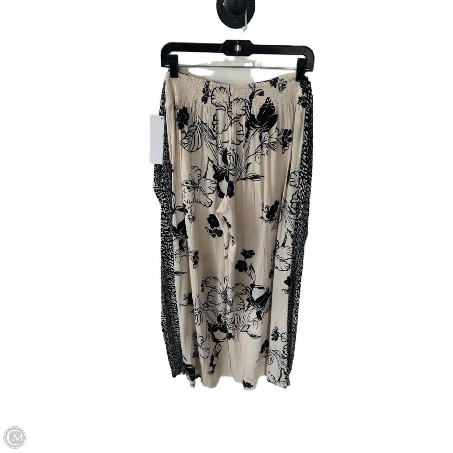 Pants Linen By Clothes Mentor In Black & Tan, Size: 12