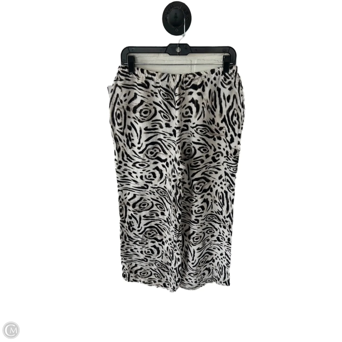 Pants Linen By Chicos In Brown & Cream, Size: 8