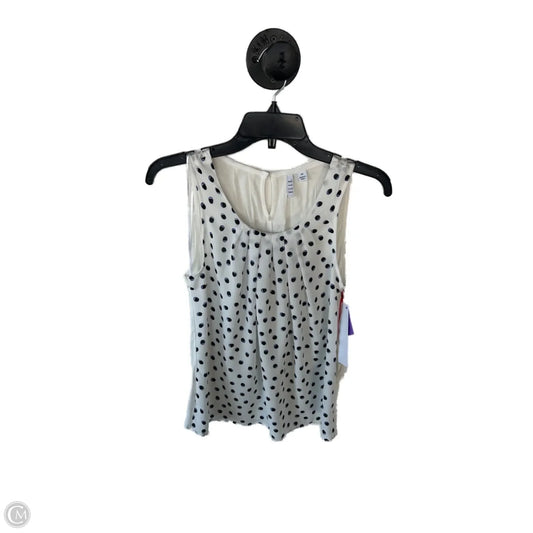 Top Sleeveless By Elle In Black & White, Size: Xs