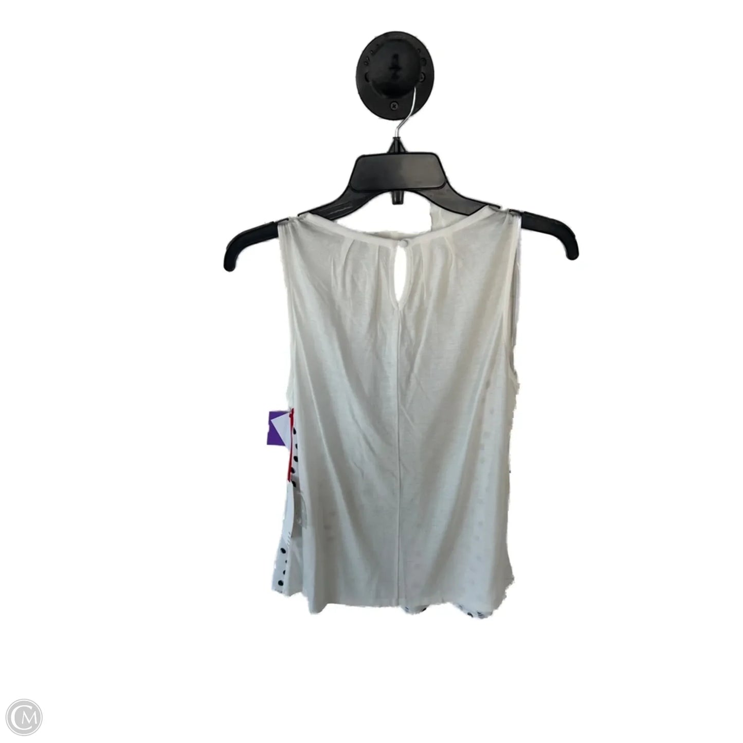 Top Sleeveless By Elle In Black & White, Size: Xs