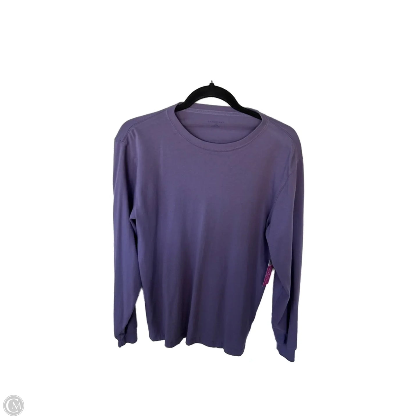 Top Long Sleeve Basic By Lands End In Purple, Size: S
