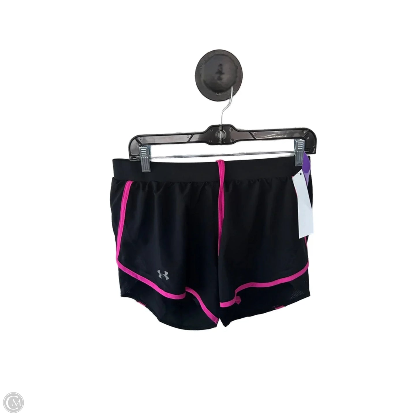 Athletic Shorts By Under Armour In Black & Pink, Size: 8