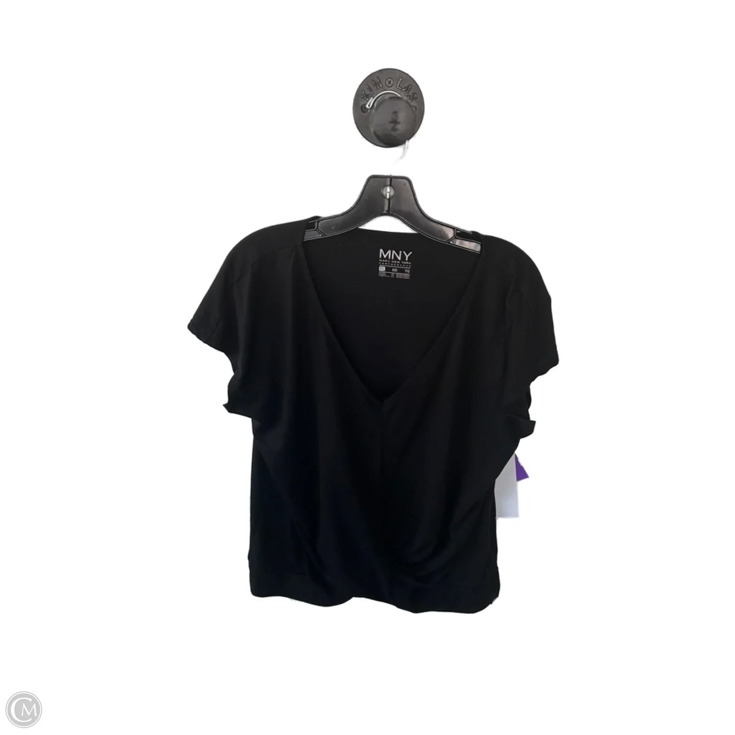 Top Short Sleeve Basic By Marc New York In Black, Size: Xl