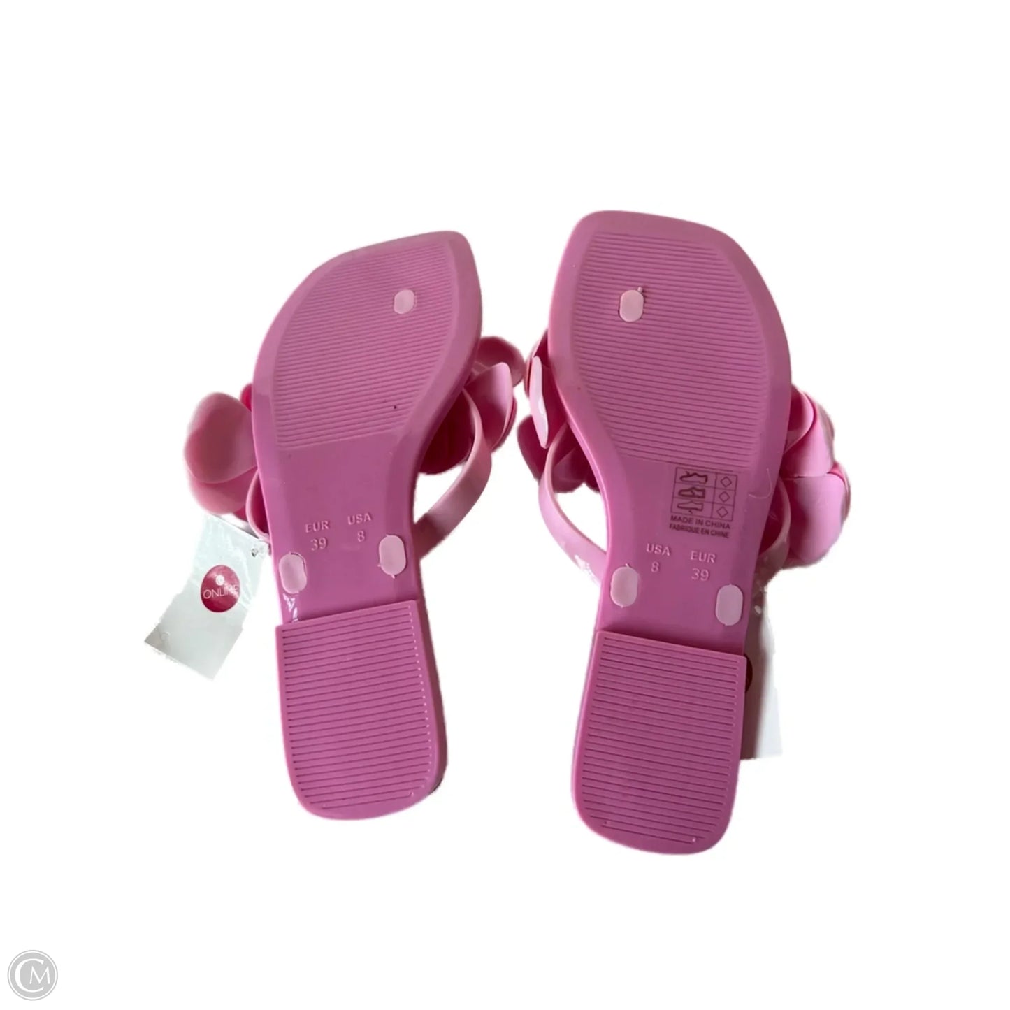 Sandals Flip Flops By Jeffery Campbell In Pink, Size: 8