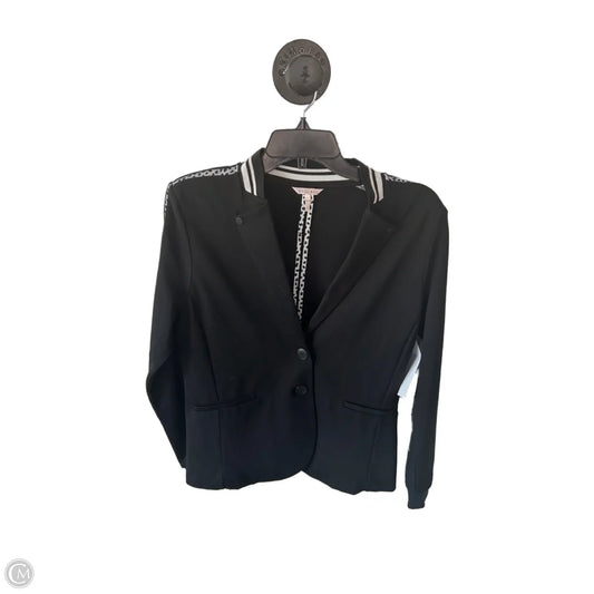 Blazer By Clothes Mentor In Black & Grey, Size: L