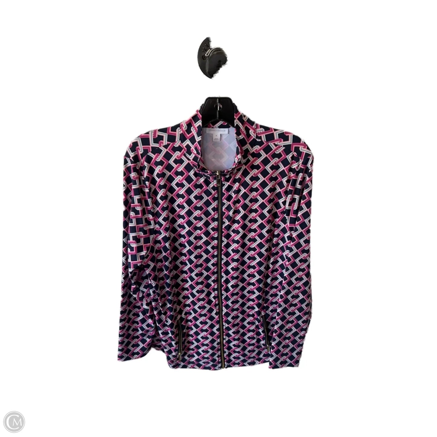 Top Long Sleeve By Charter Club In Blue & Pink, Size: Xl