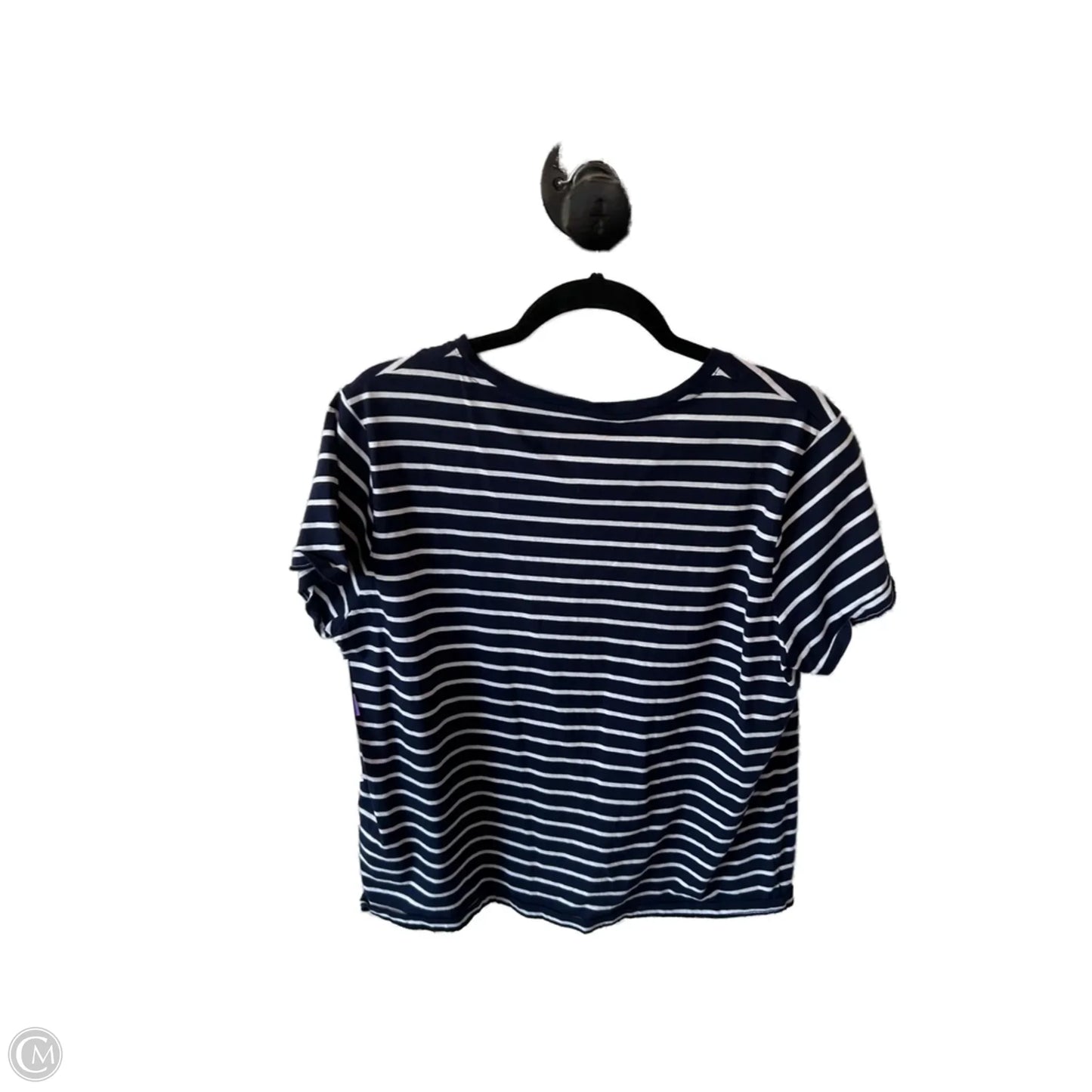 Top Short Sleeve Basic By Polo Ralph Lauren In Blue & White, Size: Xxl