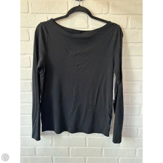 Top Long Sleeve Basic By Gap In Black, Size: L