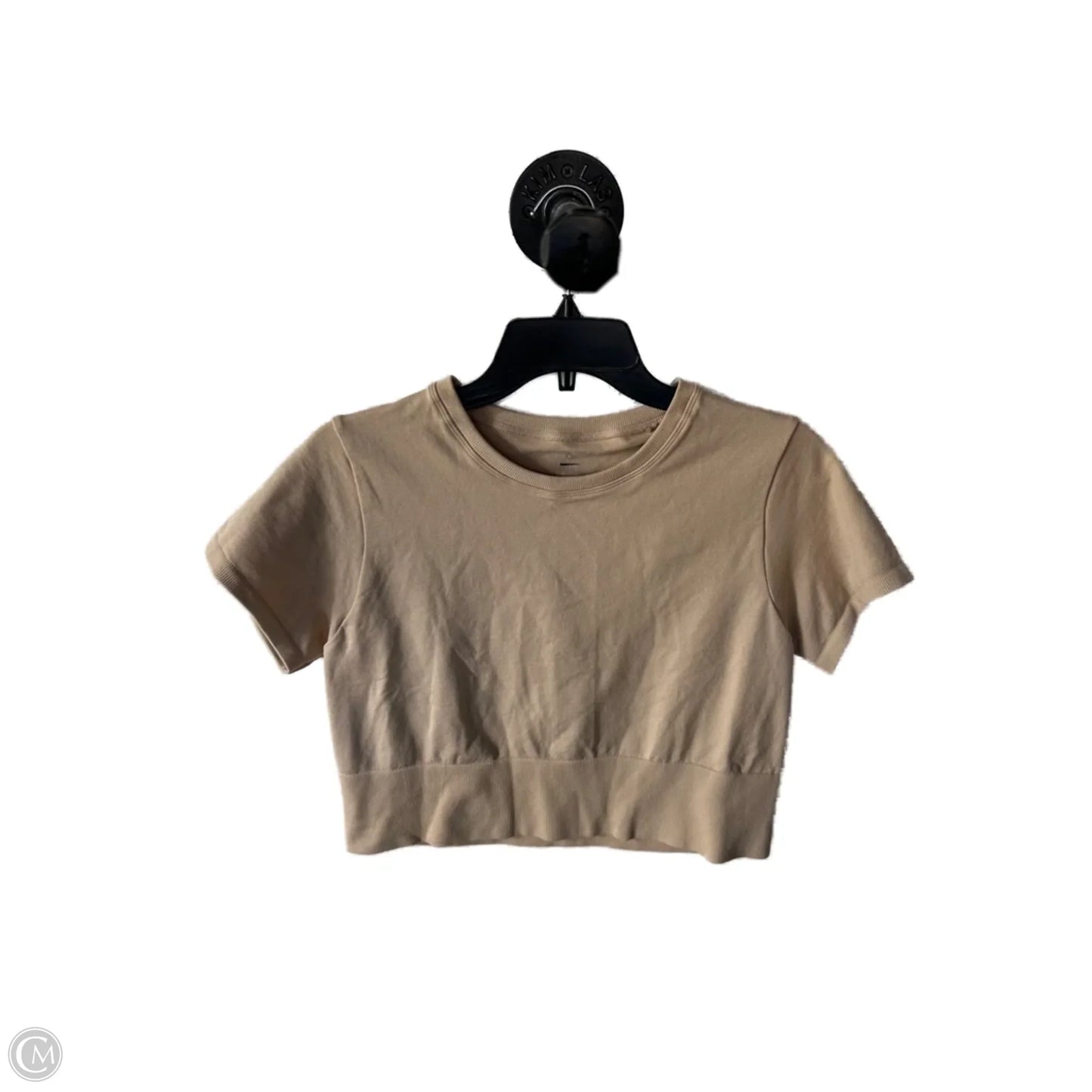 Athletic Top Short Sleeve By Aerie In Tan, Size: Xl