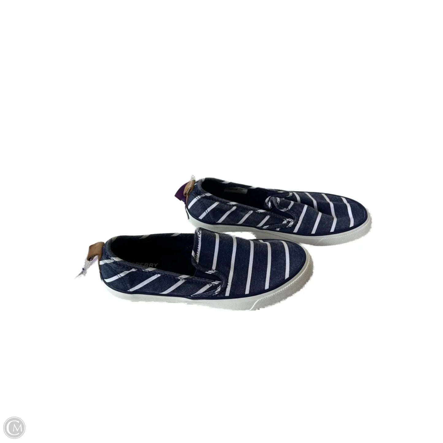 Shoes Sneakers By Sperry In Blue & White, Size: 8.5
