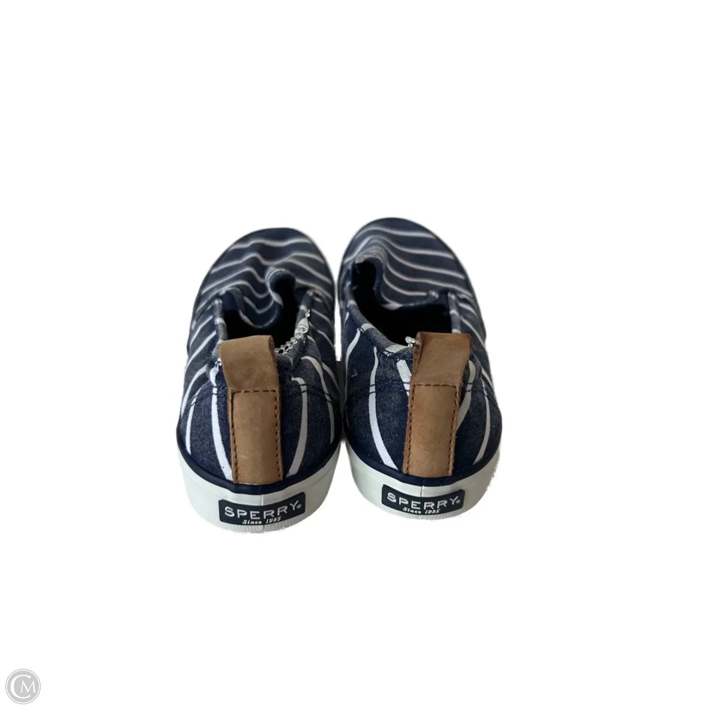 Shoes Sneakers By Sperry In Blue & White, Size: 8.5
