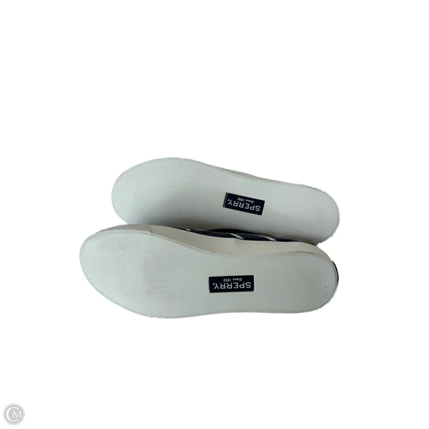 Shoes Sneakers By Sperry In Blue & White, Size: 8.5