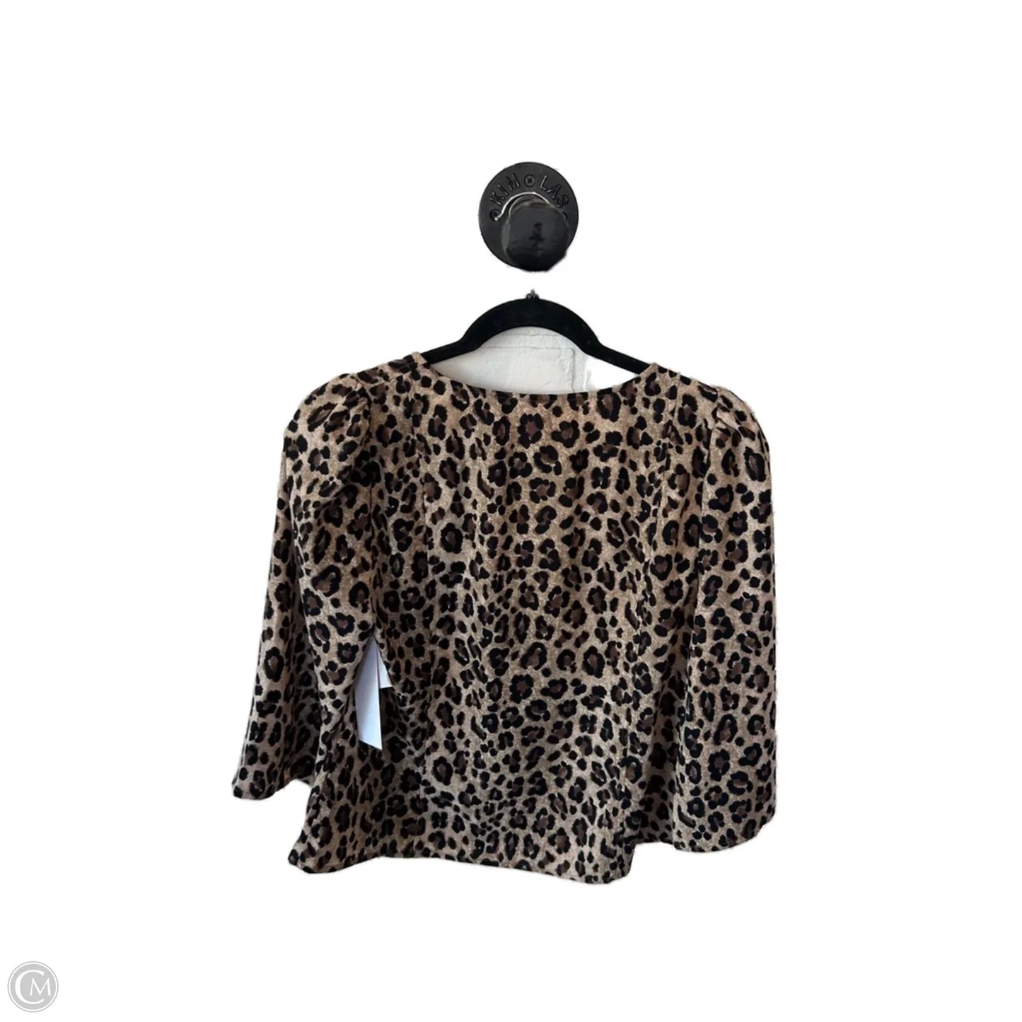 Top 3/4 Sleeve By Bp In Animal Print, Size: S