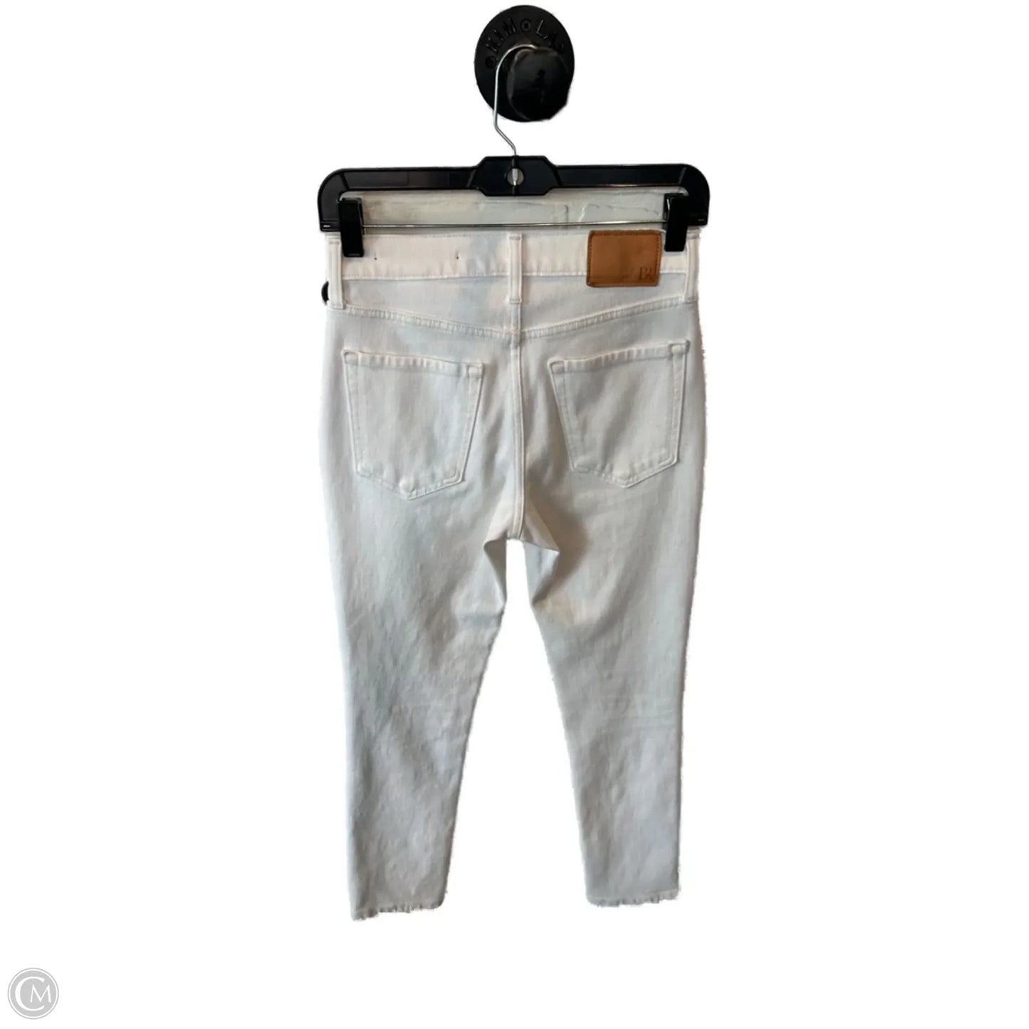 Jeans Straight By Banana Republic In White Denim, Size: 2