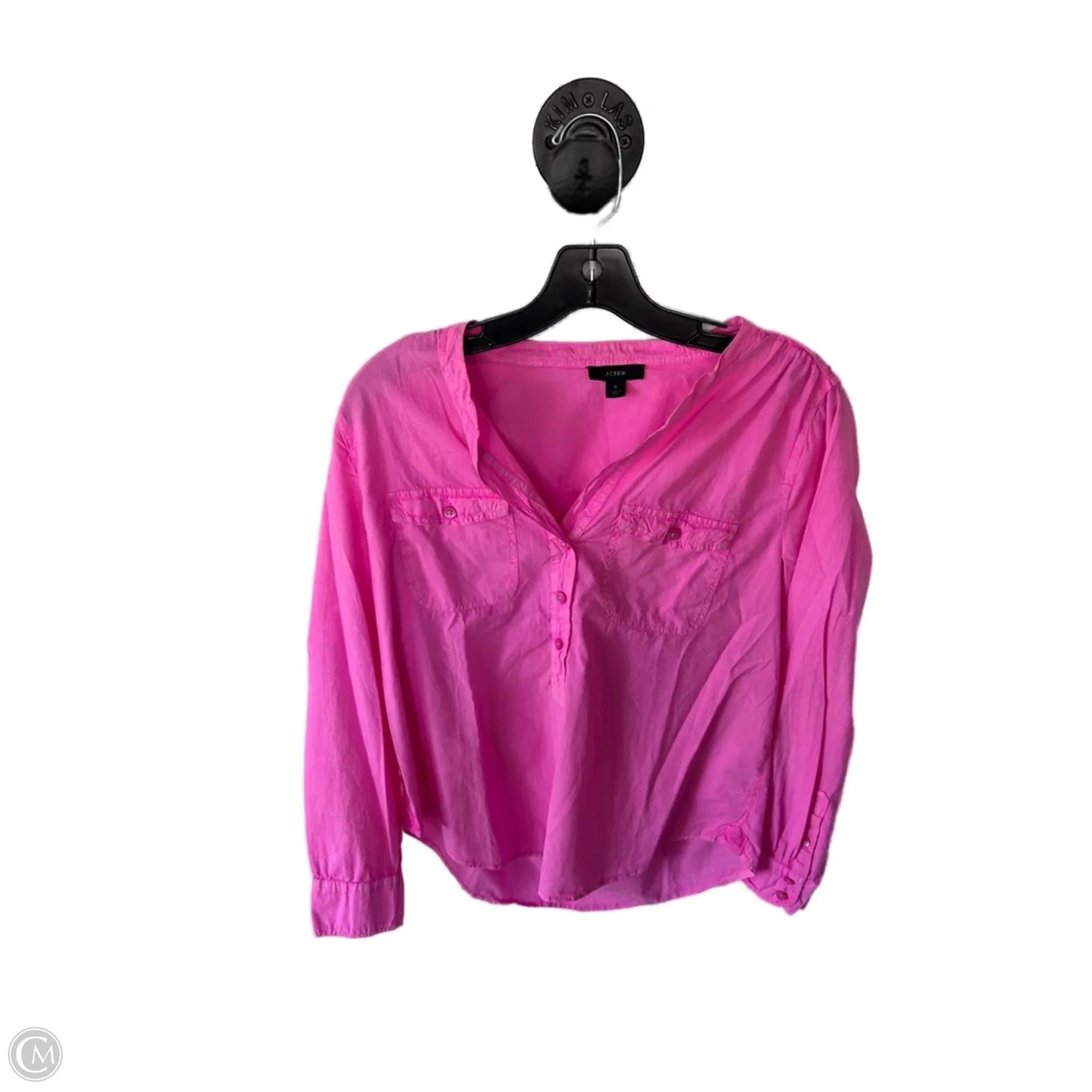 Top Long Sleeve By J. Crew In Pink, Size: S